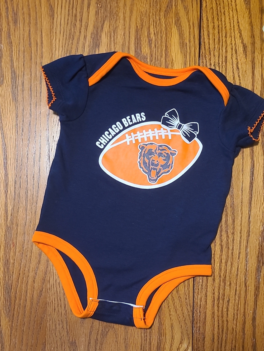 Chicago Bears Navy And Orange Infant Bodysuit - 12 Months